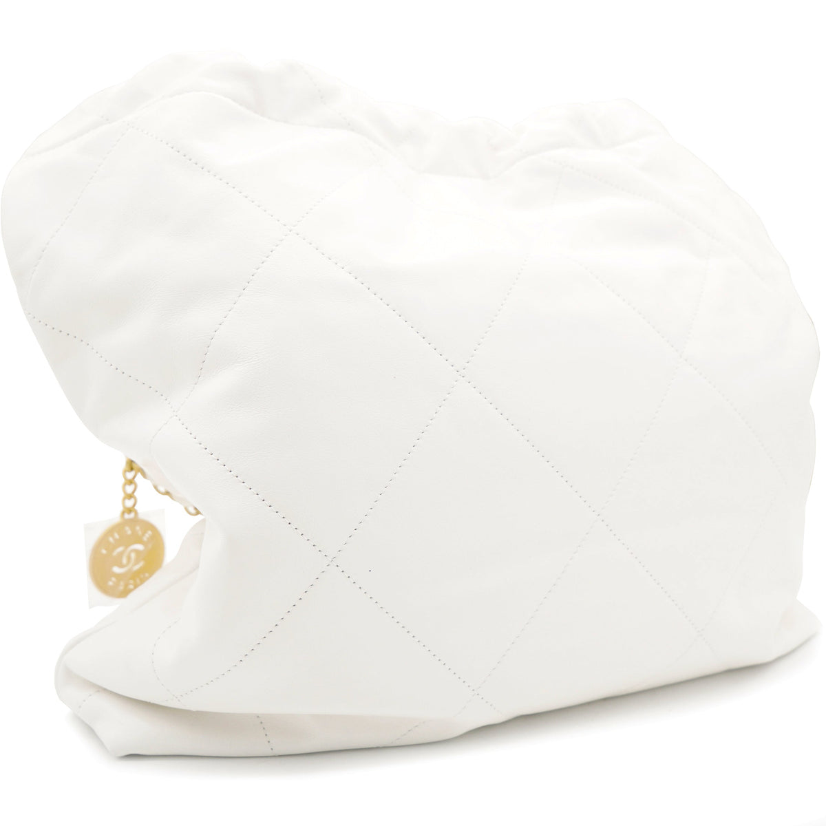 Chanel Shiny Calfskin Quilted Small Chanel 22 White