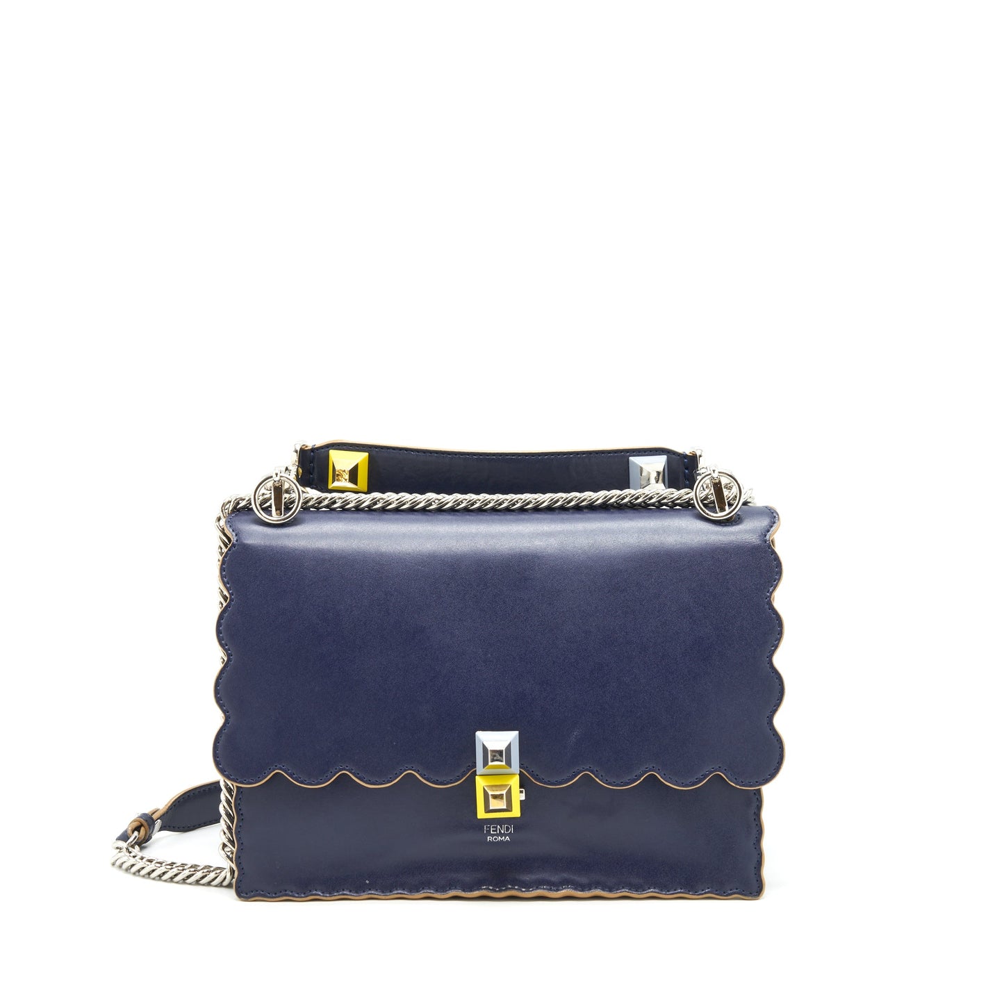 Fendi Kan I Bag Navy SHW