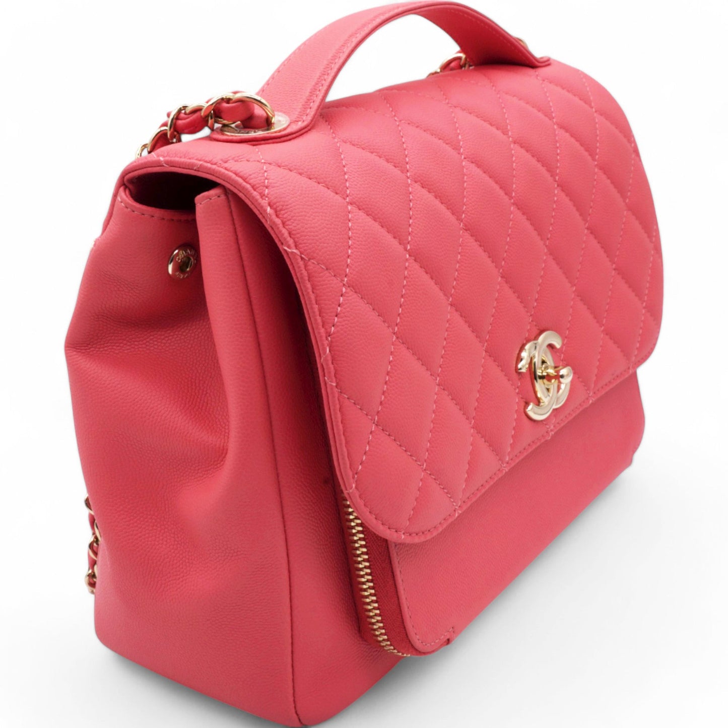 Chanel Caviar Quilted Business Affinity Flap Red