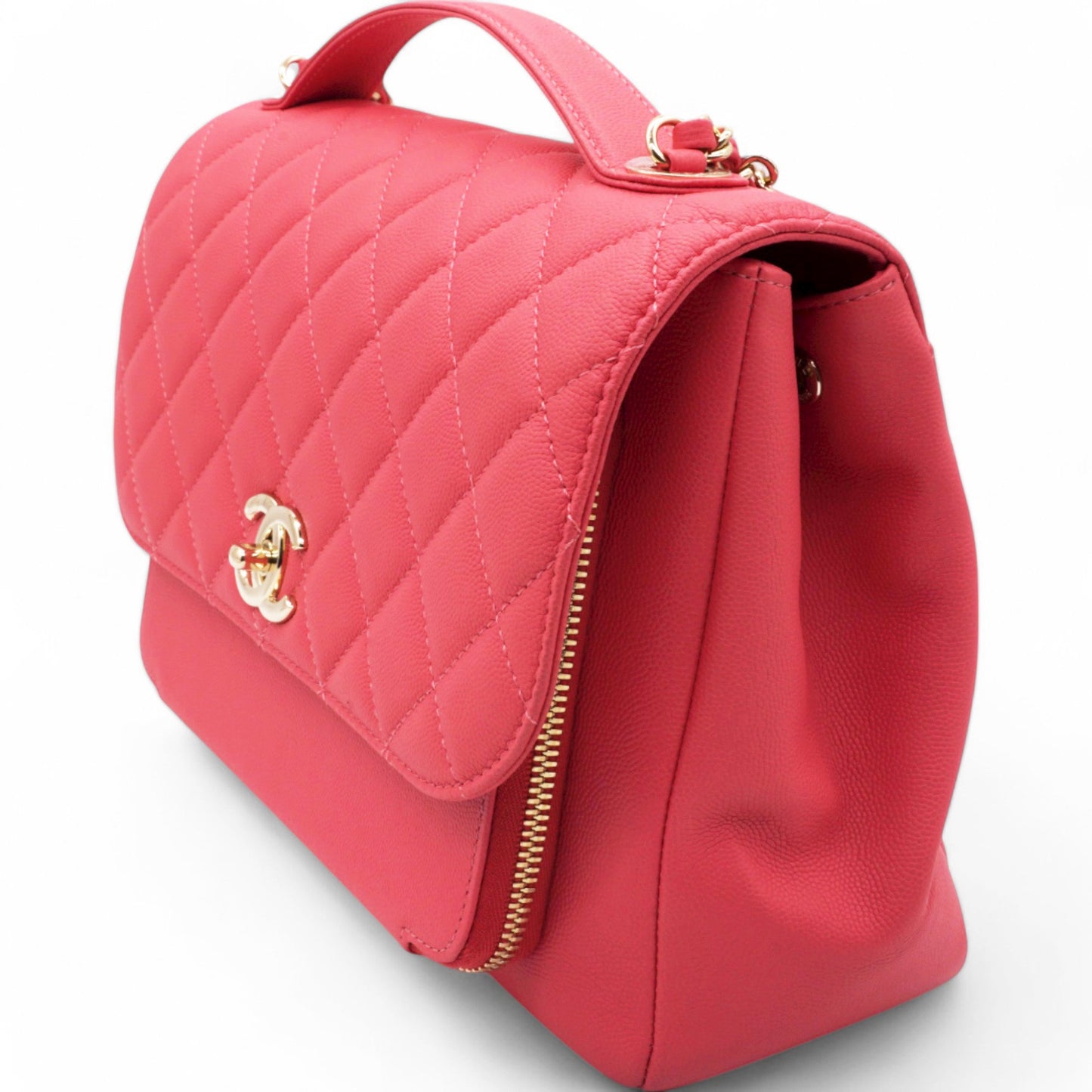Chanel Caviar Quilted Business Affinity Flap Red