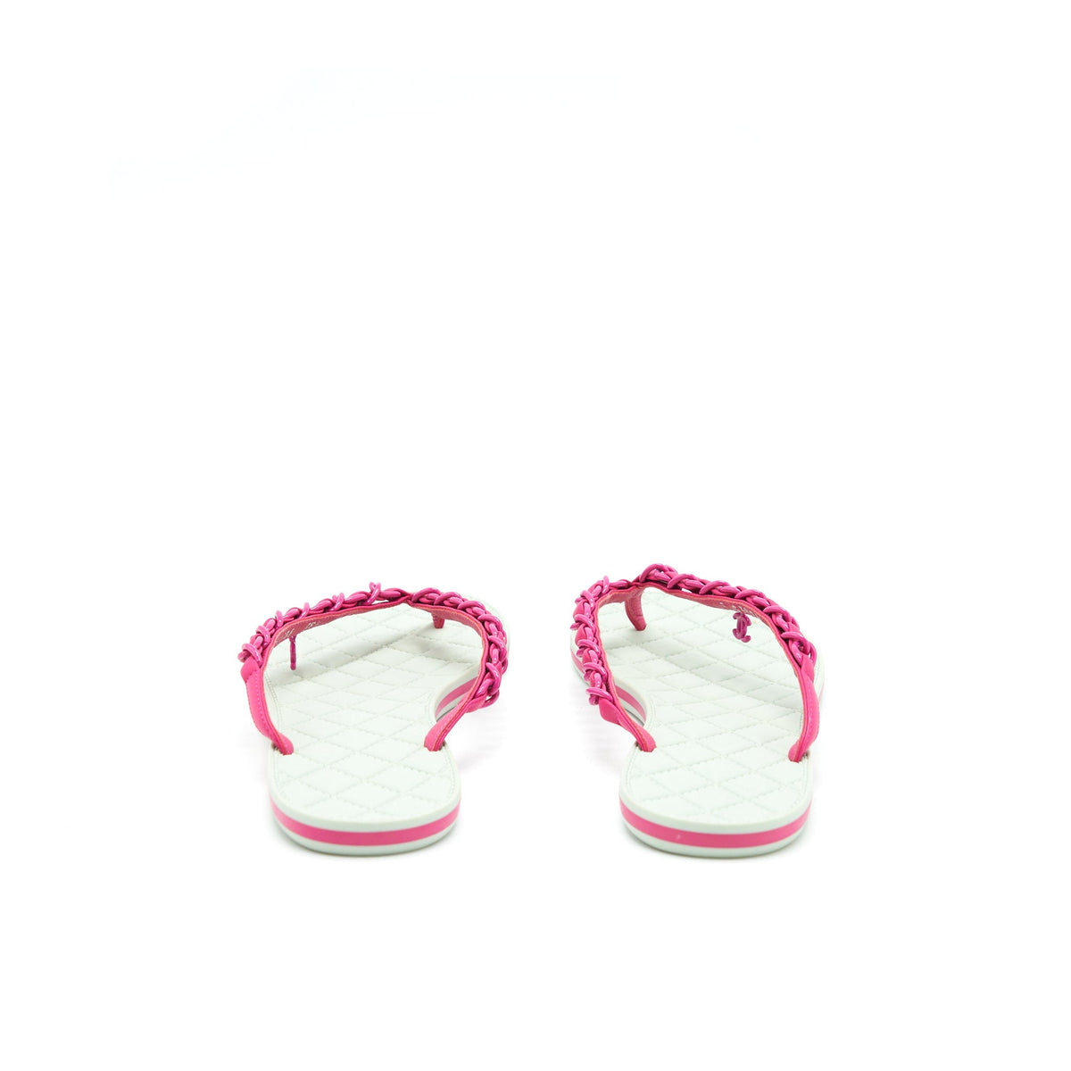Chanel Size 38.5 Sandals Mint Green/ Pink