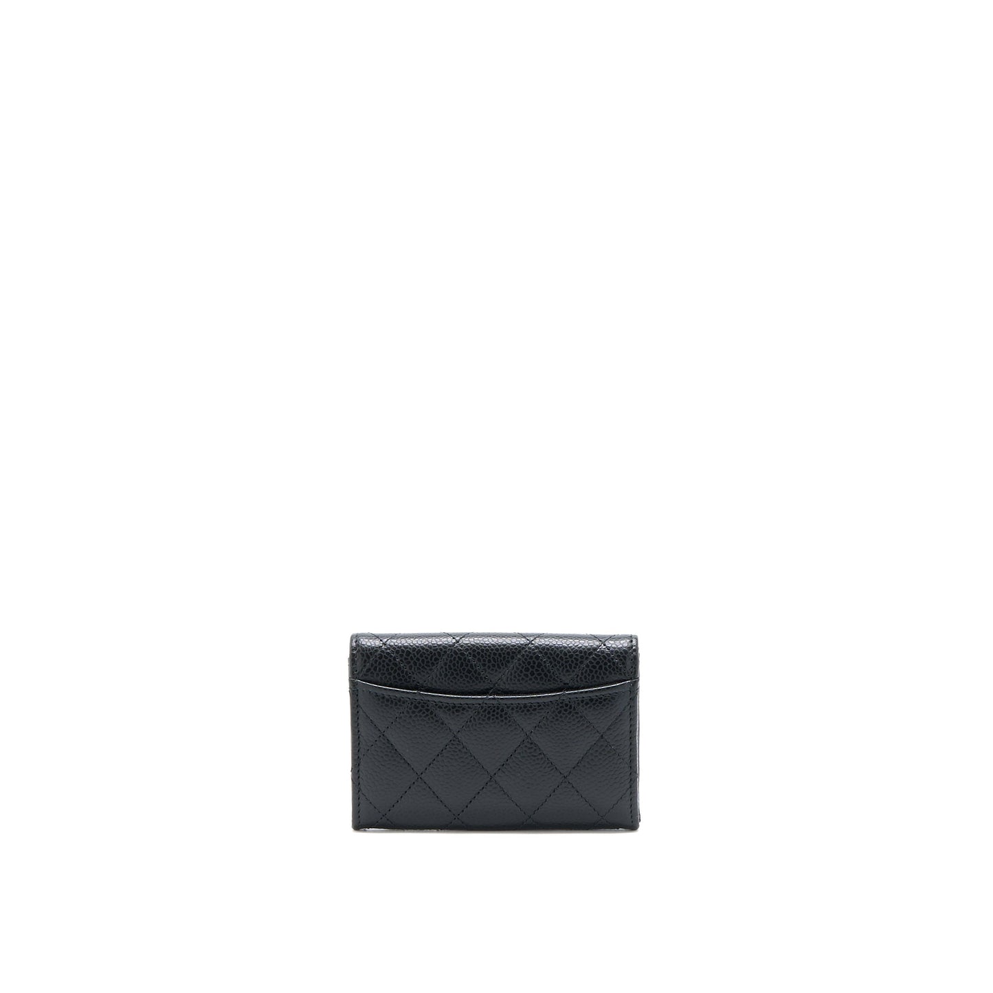 Chanel Classic Flap holder Caviar Black GHW(Microchip)