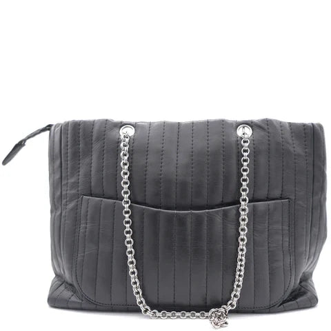 Chanel Vertical Quilted Mademoiselle Tote