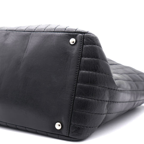 Chanel Vertical Quilted Mademoiselle Tote
