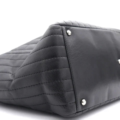 Chanel Vertical Quilted Mademoiselle Tote