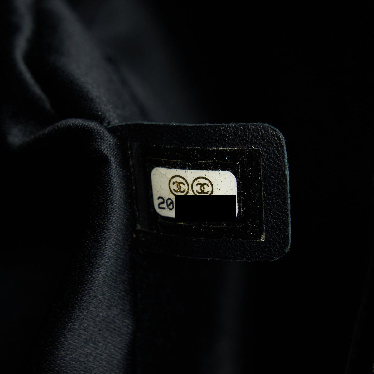 Chanel Top Handle Flap Bag Python Black SHW