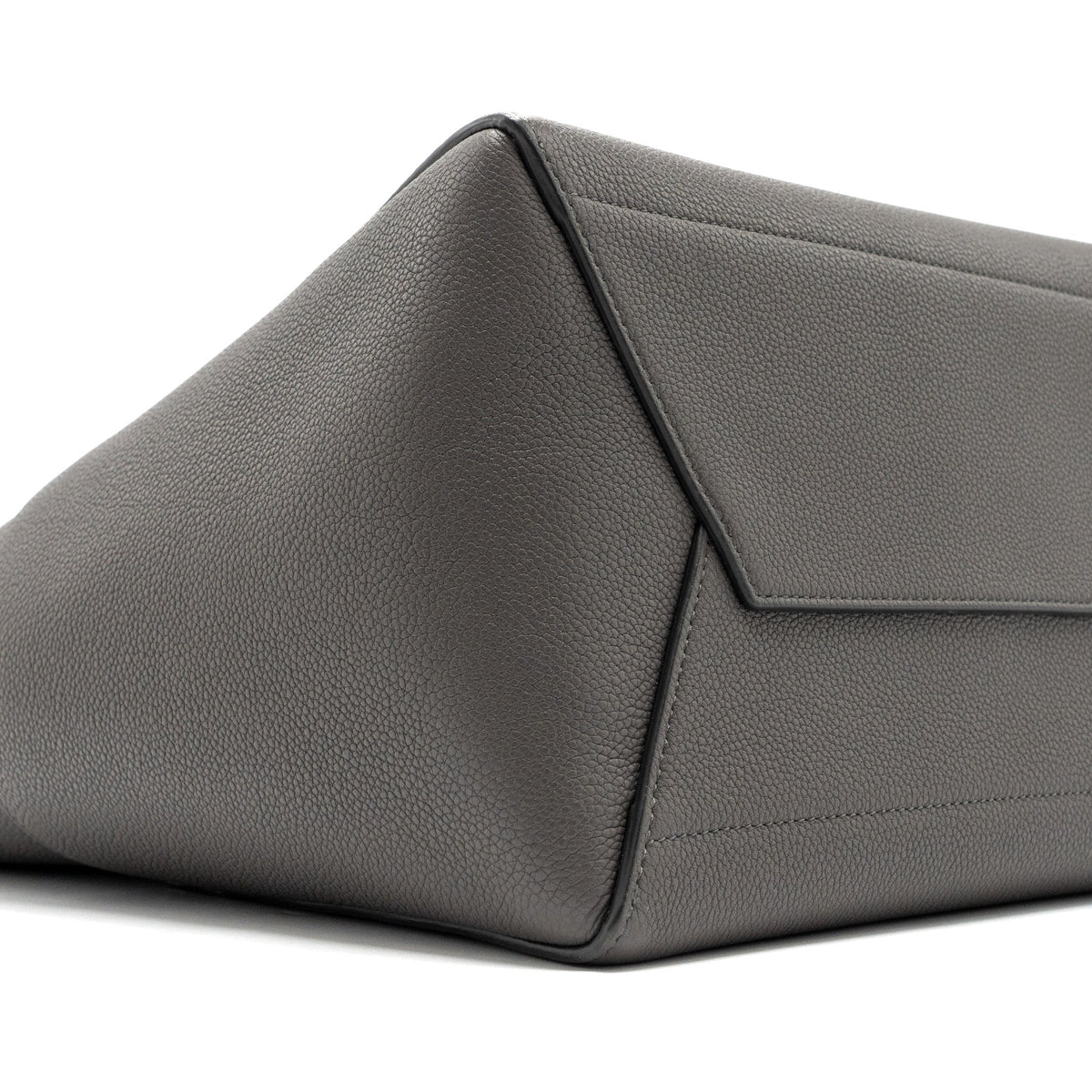 Celine Sangle Bucket Grained Calfskin Grey GHW