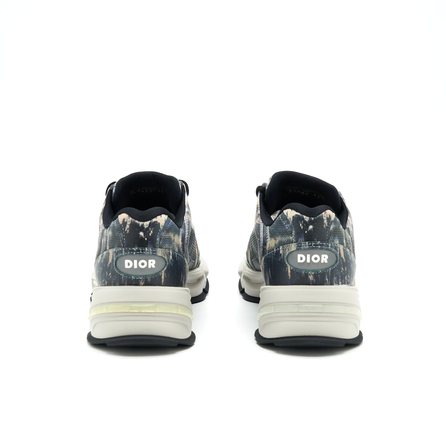 Dior Size 42 Men's Sneakers Grey Multicolour Limited