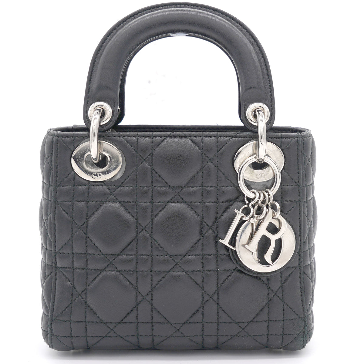 Dior Lambskin Cannage Mini Lady Dior Black