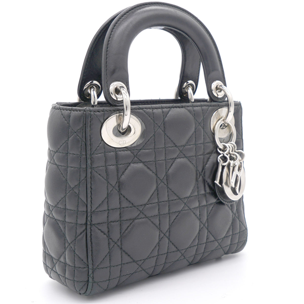 Dior Lambskin Cannage Mini Lady Dior Black
