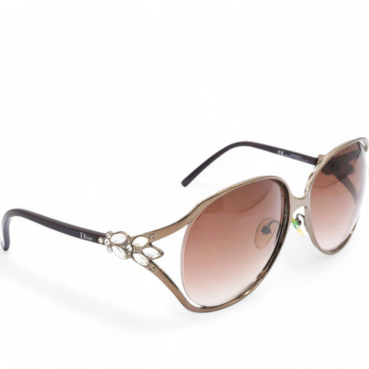 Dior Crystal Sunglasses Large Size