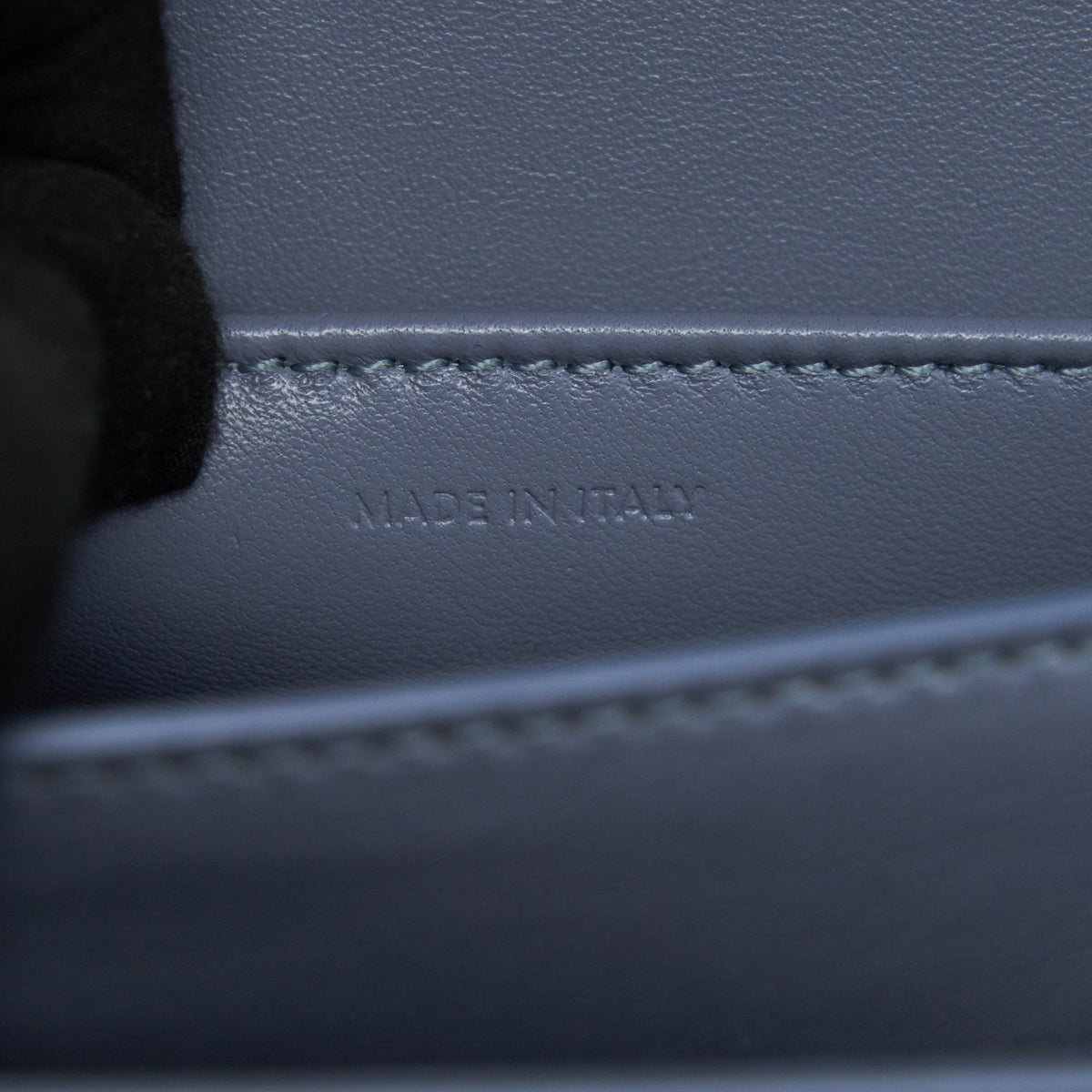 CELINE TEEN CLASSIC BAG IN CALFSKIN LIEGE ARCTIC BLUE