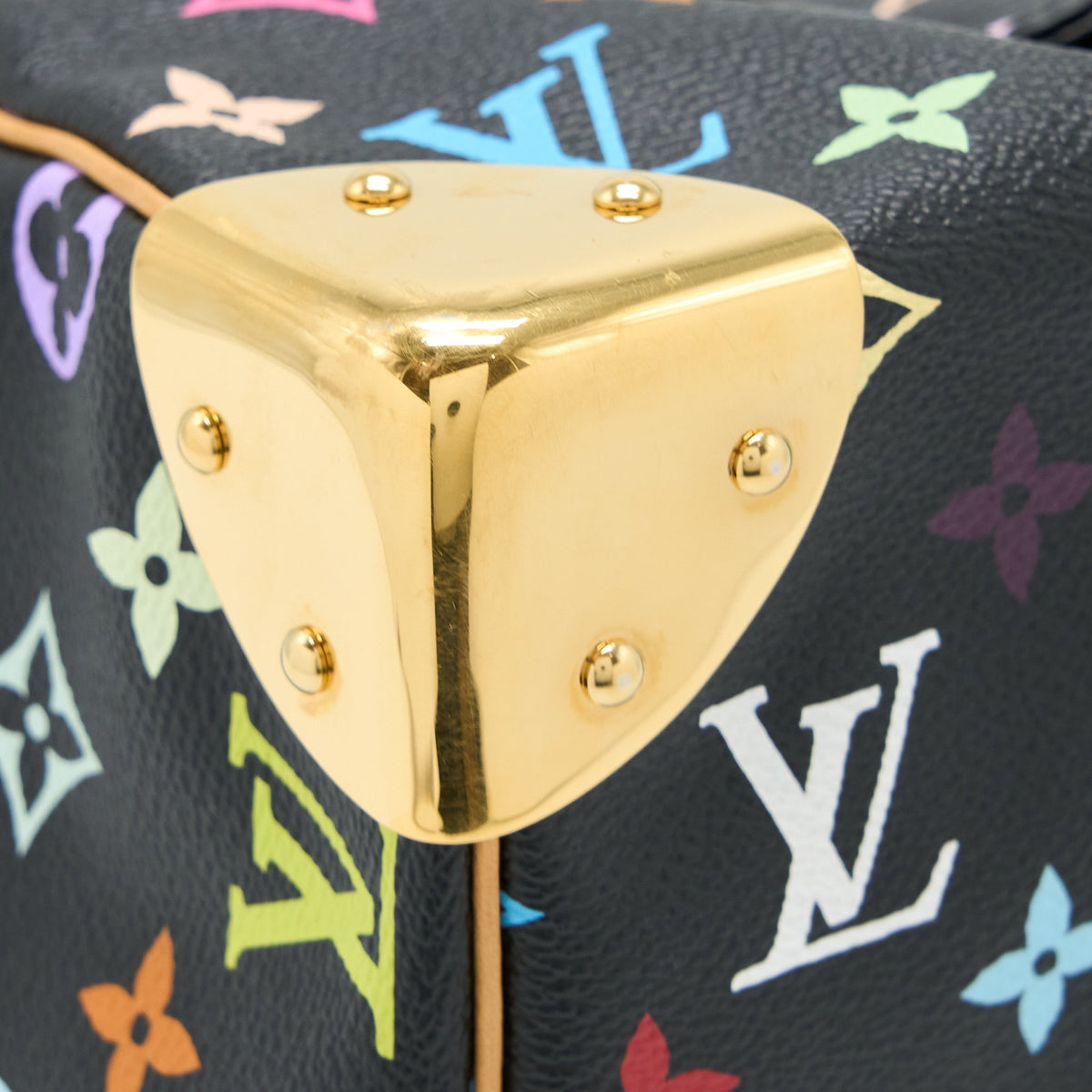 Louis Vuitton Speedy 30 Multicolour Monogram Canvas Black GHW