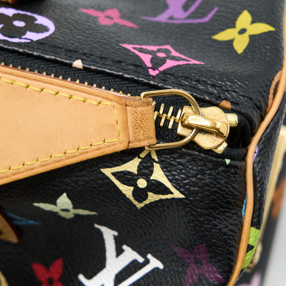 Louis Vuitton Speedy 30 Multicolour Monogram Canvas Black GHW