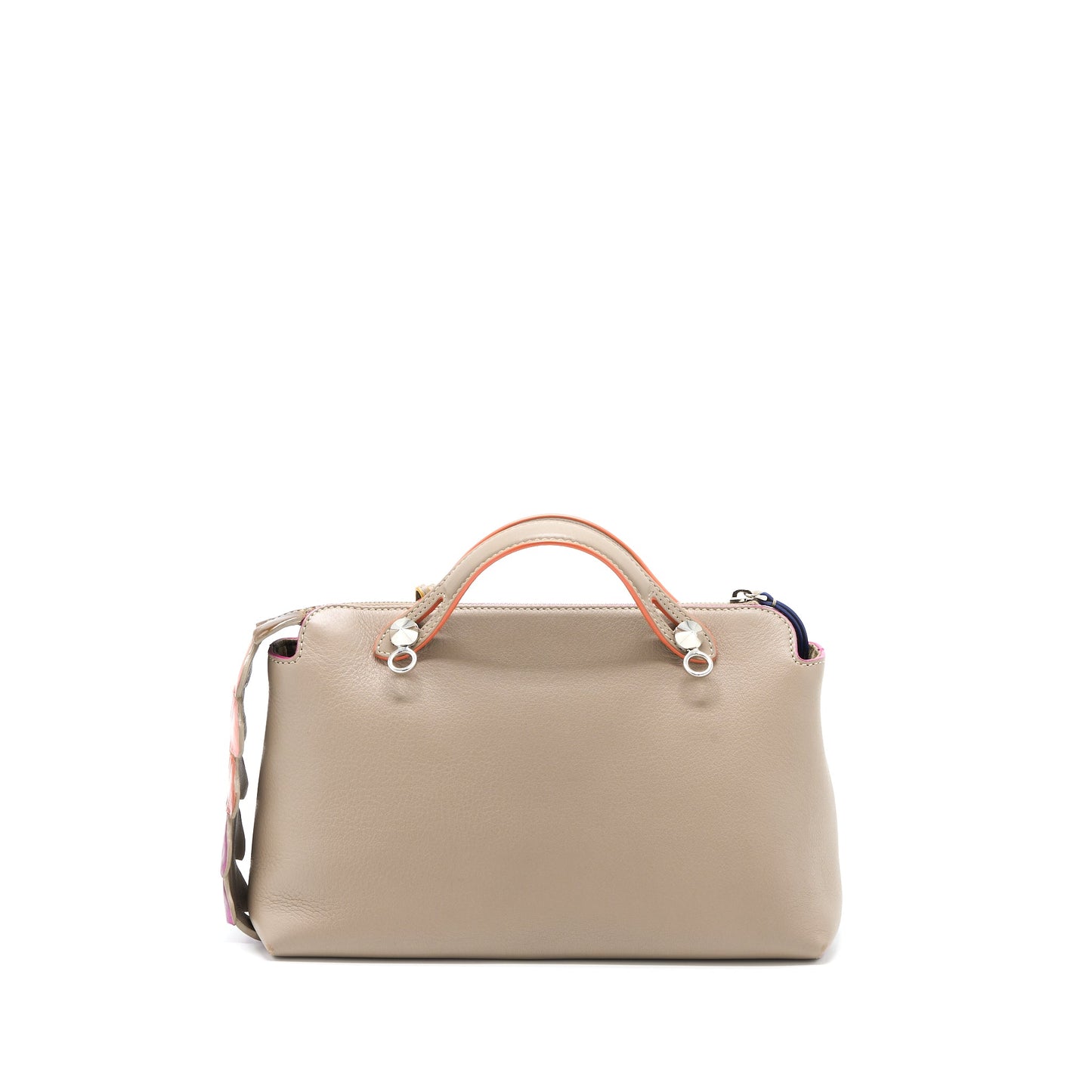 Fendi By The Way Bag Mutilcolour Tail Calfskin Beige SHW