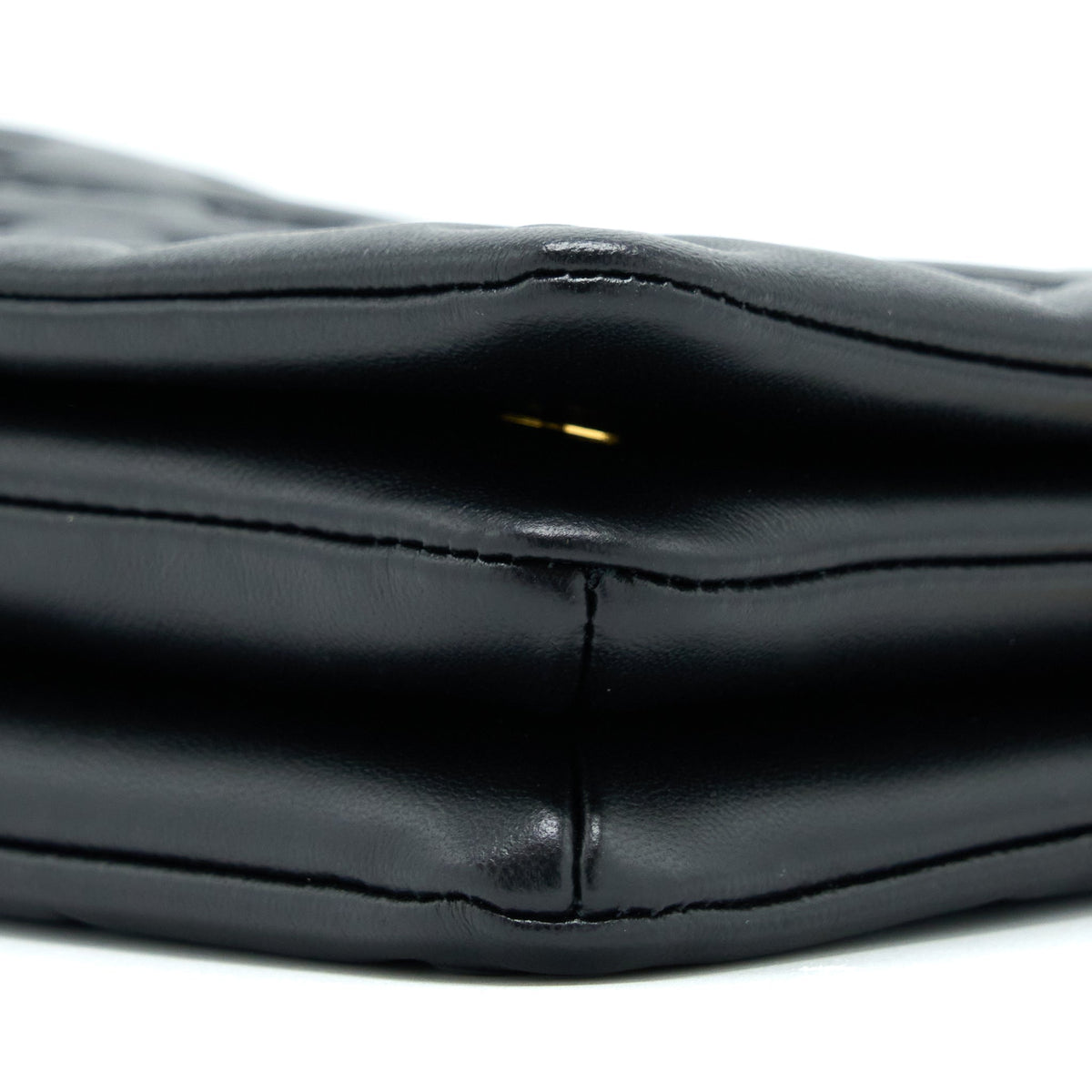 Louis Vuitton Pochette Coussin Monogram-Embossed Lambskin Black GHW