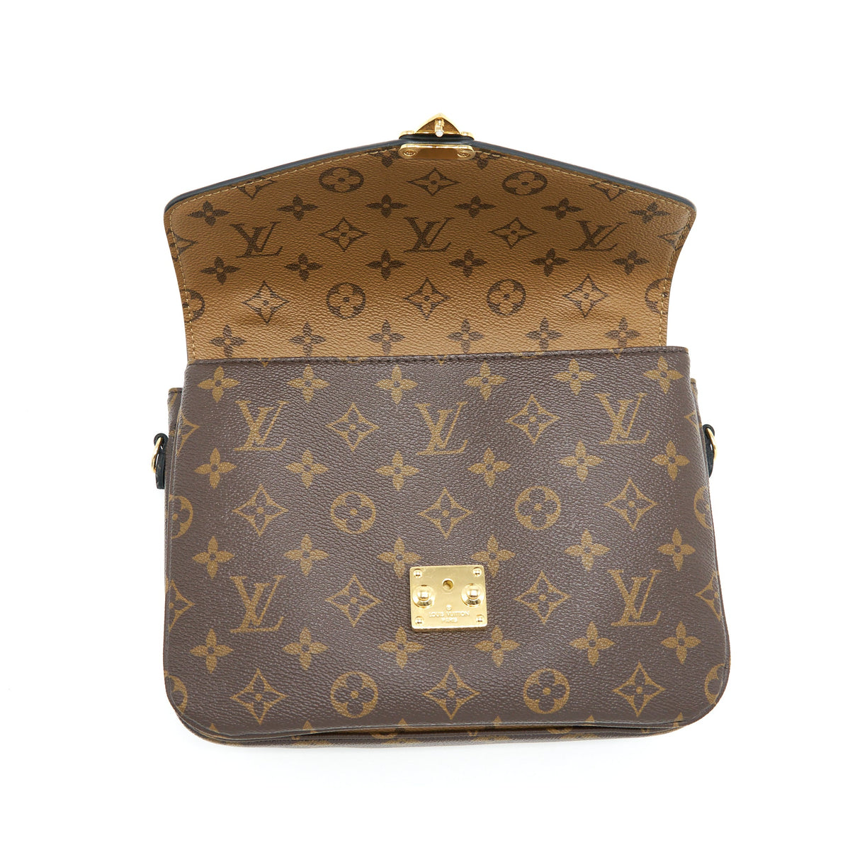 Louis Vuitton Pochette Métis Monogram Reverse Canvas GHW