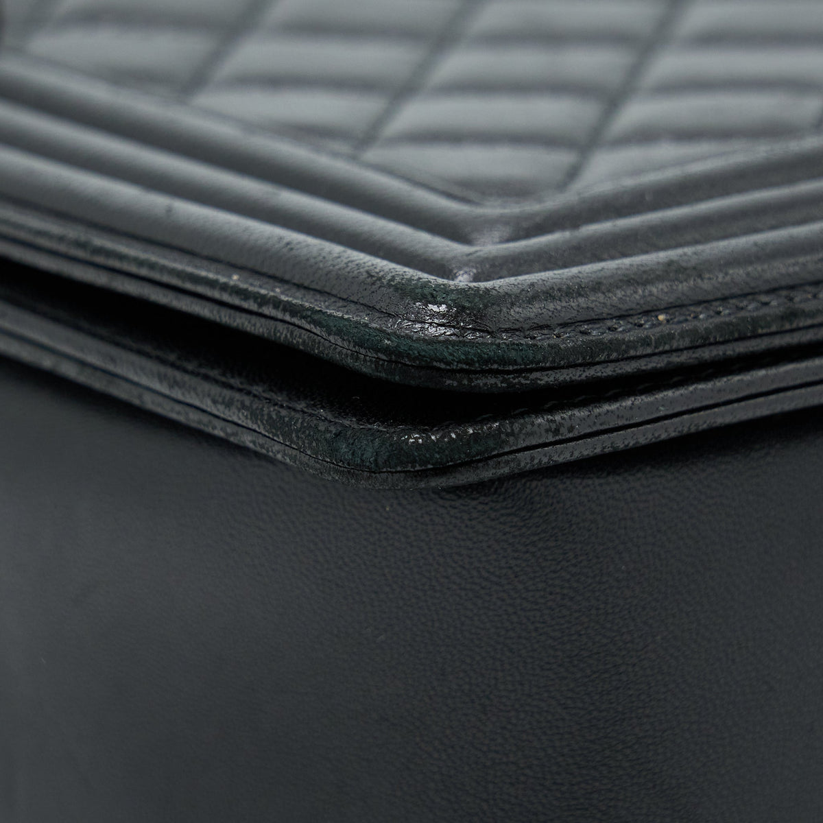 Chanel Medium Boy Bag Lambskin Black Ruthenium SHW