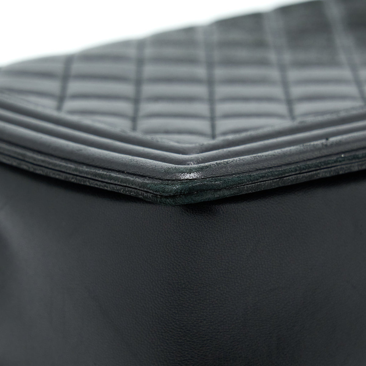 Chanel Medium Boy Bag Lambskin Black Ruthenium SHW