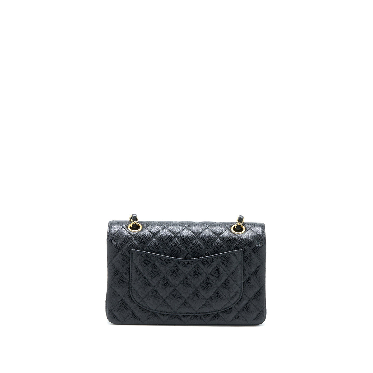 Chanel Small Classic Flap Bag Caviar Black GHW (Microchip)