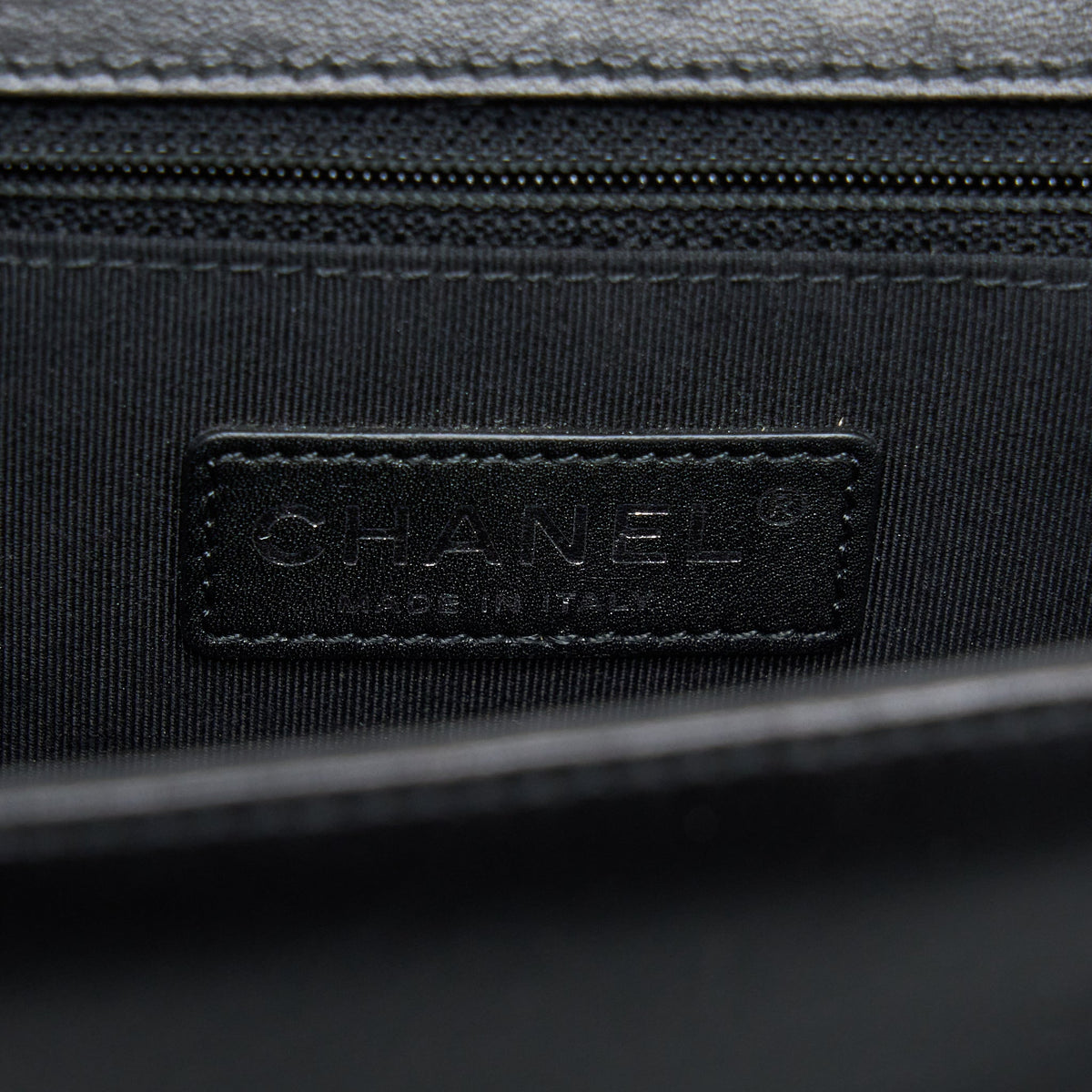 Chanel Medium Boy Bag Lambskin Black Ruthenium SHW