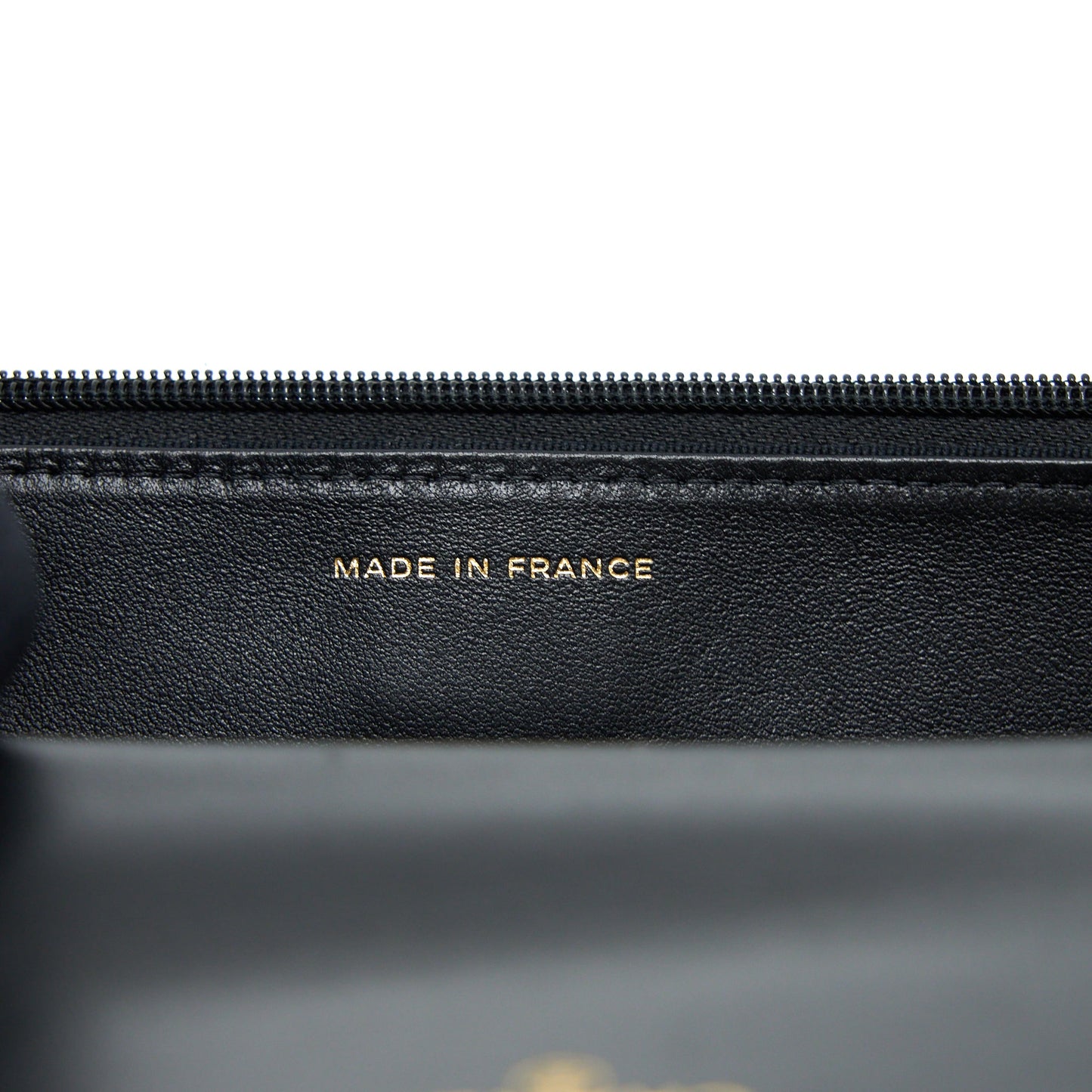 Chanel Top Handle Wallet On Chain Lambskin Black Brushed GHW (Microchip)