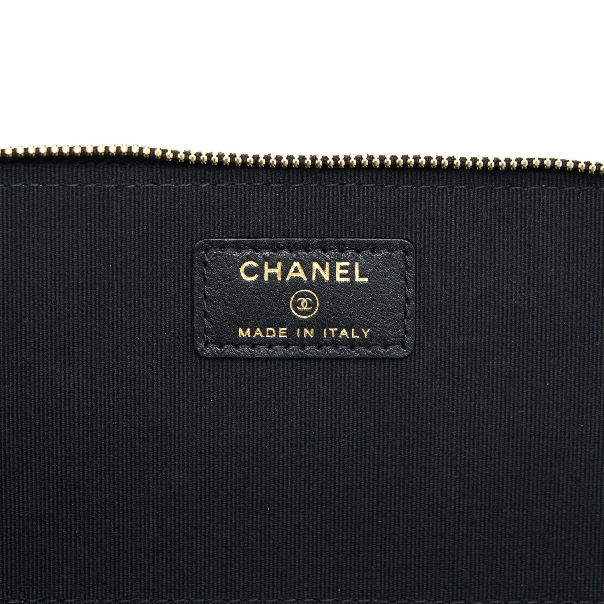 Chanel Top Handle Long Vanity With Chain Lambskin Black GHW
