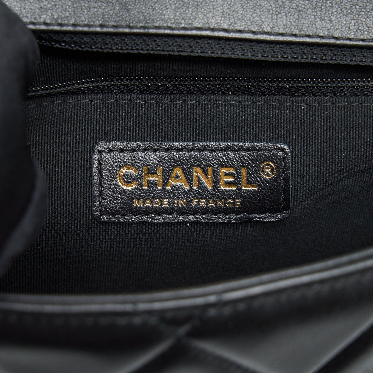 Chanel Quilted Medium Square Flap Bag Lambskin Black Brushed GHW (Microchip)