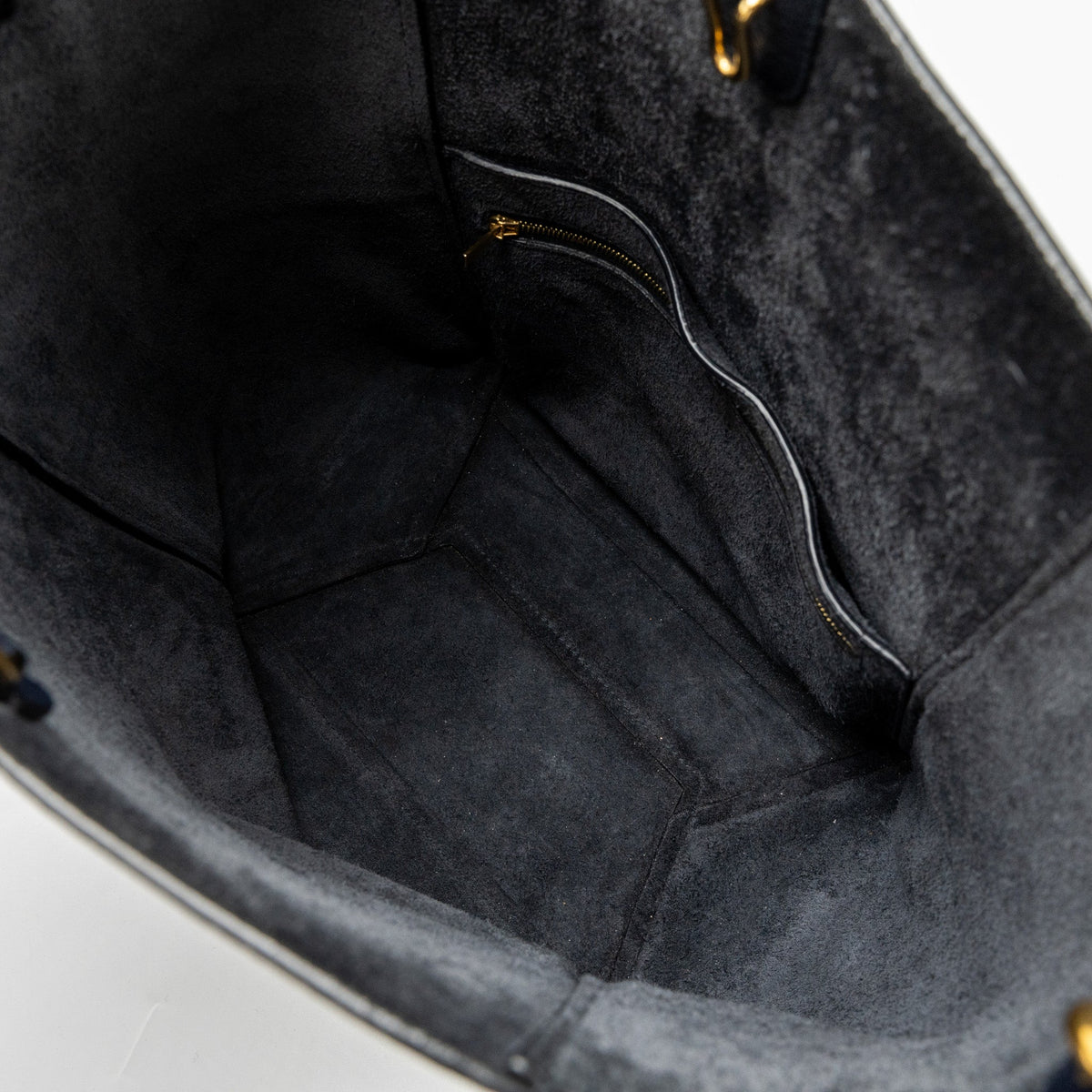 Celine Sangle Bucket Bag Calfskin Navy GHW