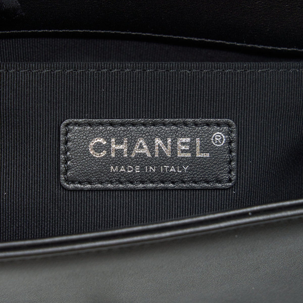 Chanel Small Boy Calfskin Black Ruthenium Sliver Hardware