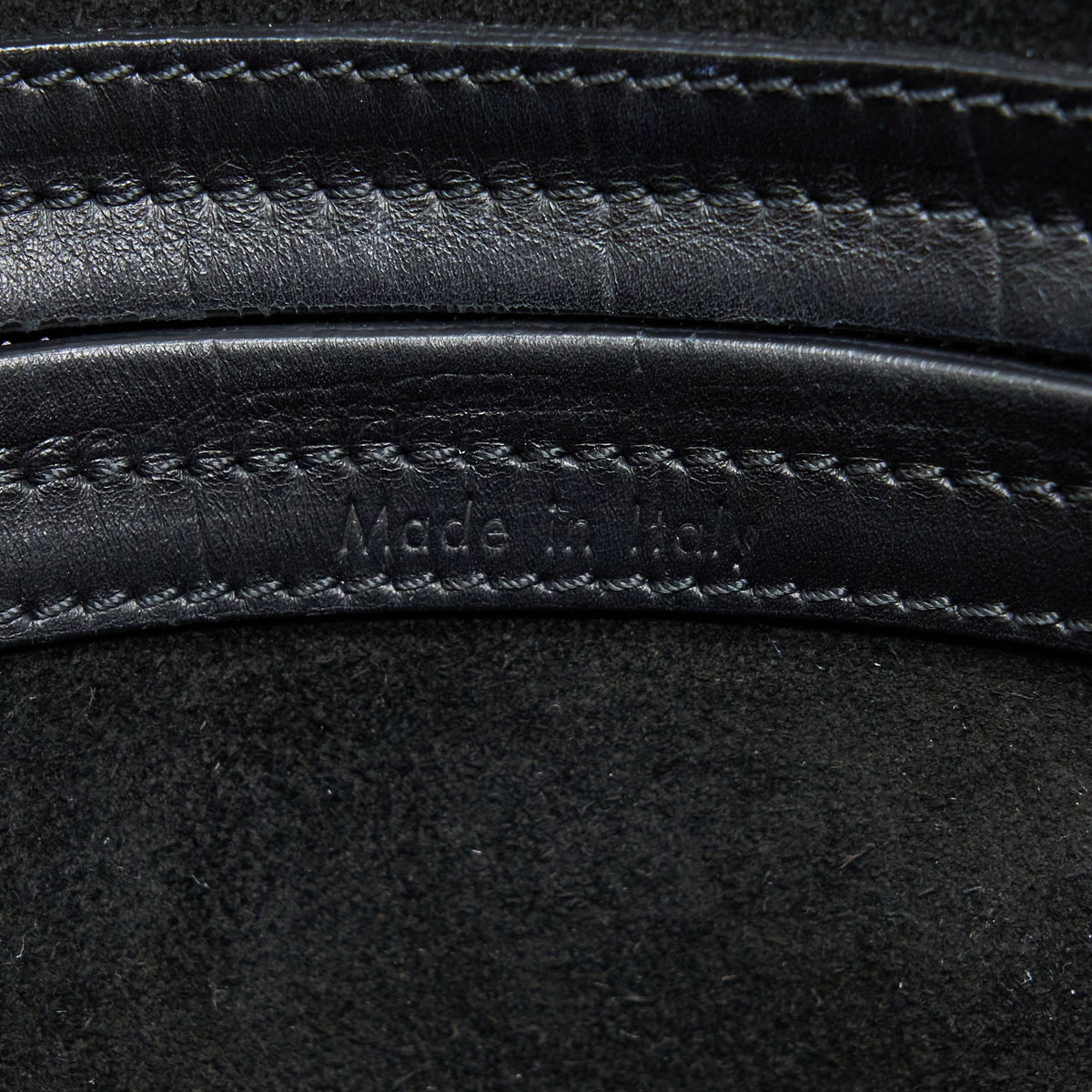 Celine Large Phantom Luggage Bag Croc-Embossed Calfskin Black