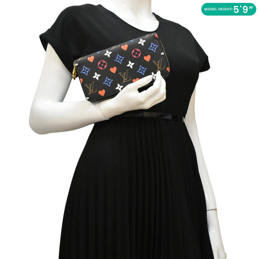 LOUIS VUITTON Game On Multicolor Monogram Canvas Zippy Wallet Black
