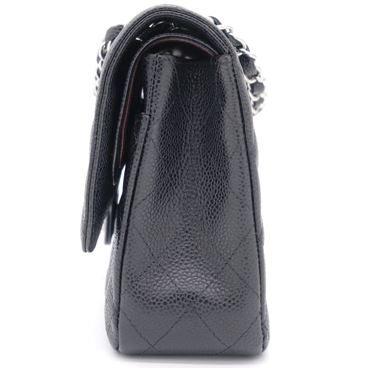 Chanel Caviar Quilted Medium Double Flap Black SHW