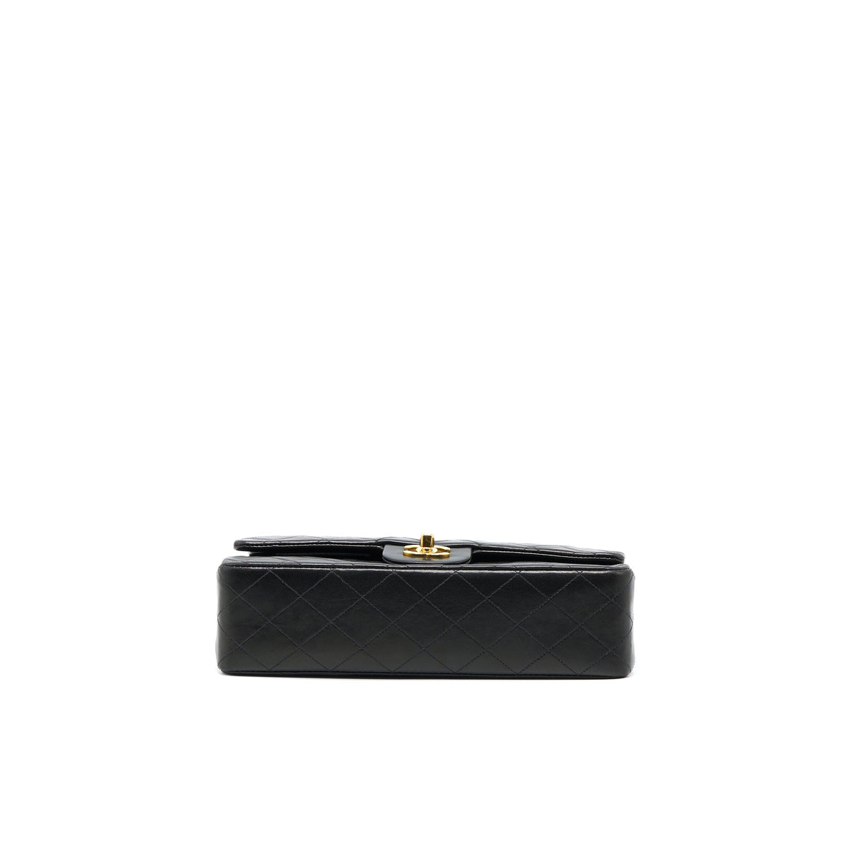 Chanel Vintage Classic Double Flap Bag Lambskin Black GHW