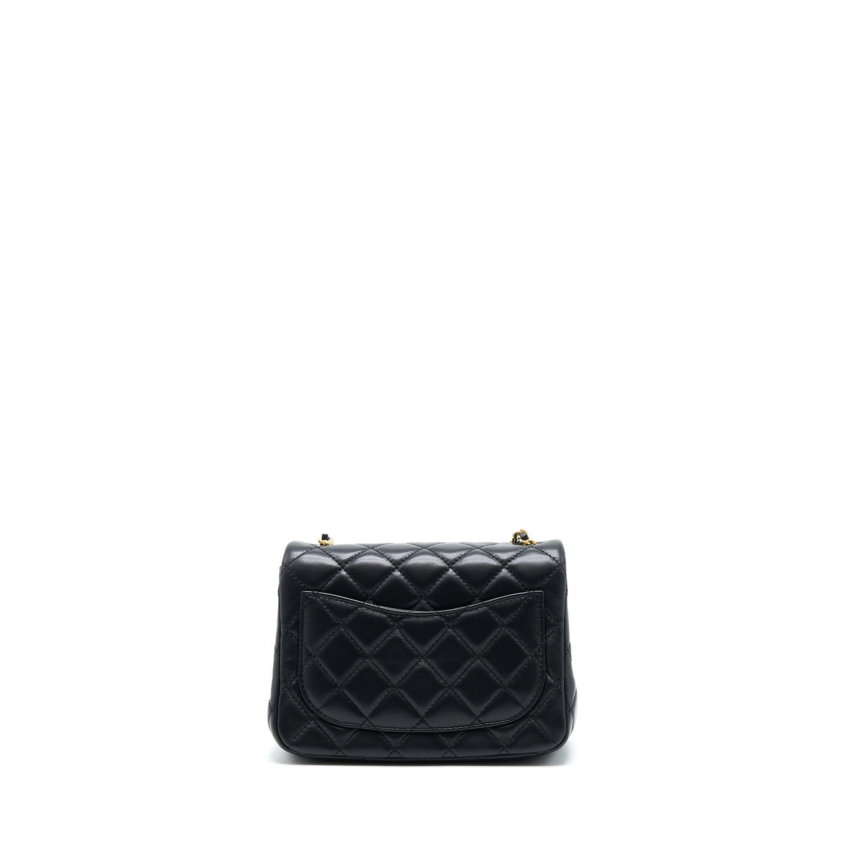 Chanel Pearl Crush Mini Square Lambskin Black Brushed GHW (Microchip)