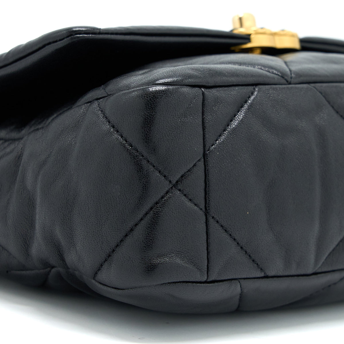 Chanel Small 19 Bag Goatskin Black Multicolour Hardware