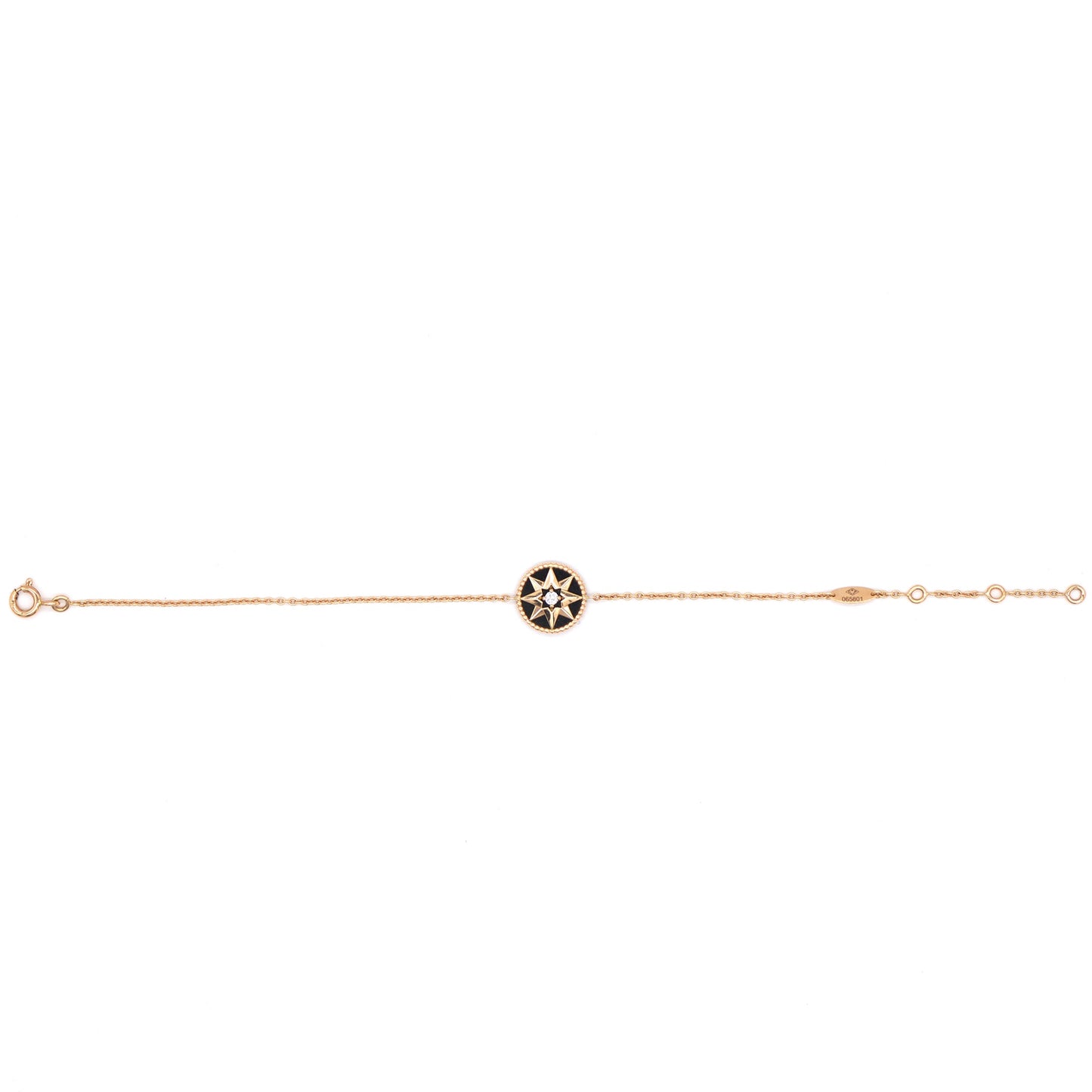 Dior Rose des Vents Diamond Onyx Rose Gold Bracelet