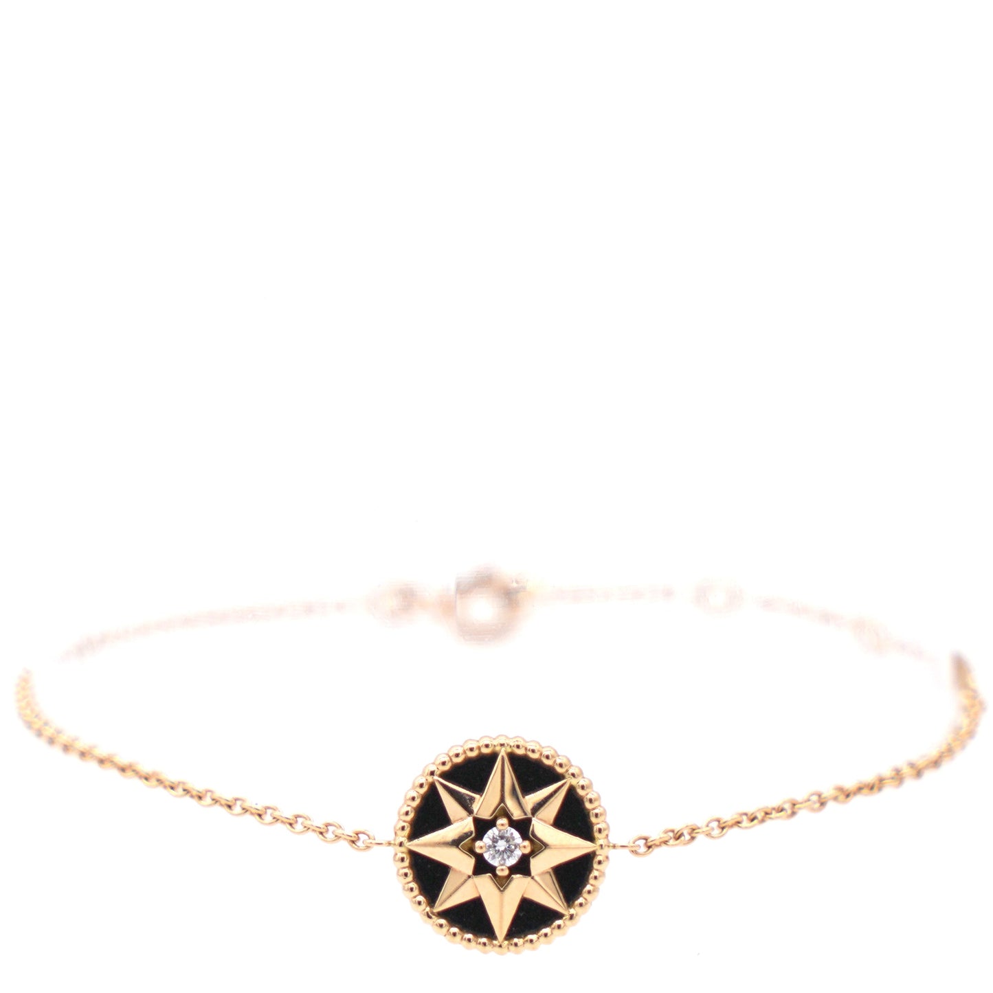 Dior Rose des Vents Diamond Onyx Rose Gold Bracelet