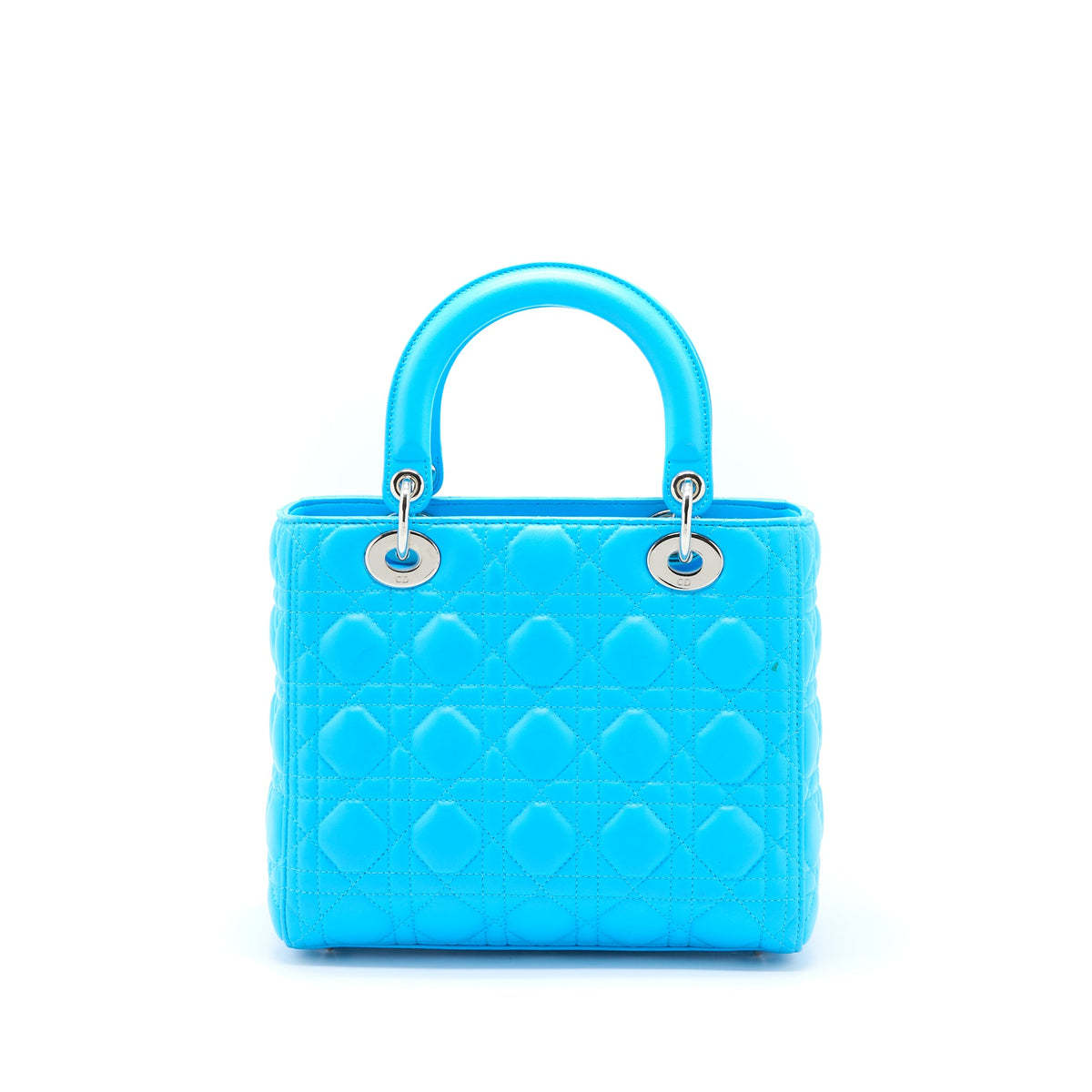 Dior Medium Lady Dior Lambskin Light Blue SHW
