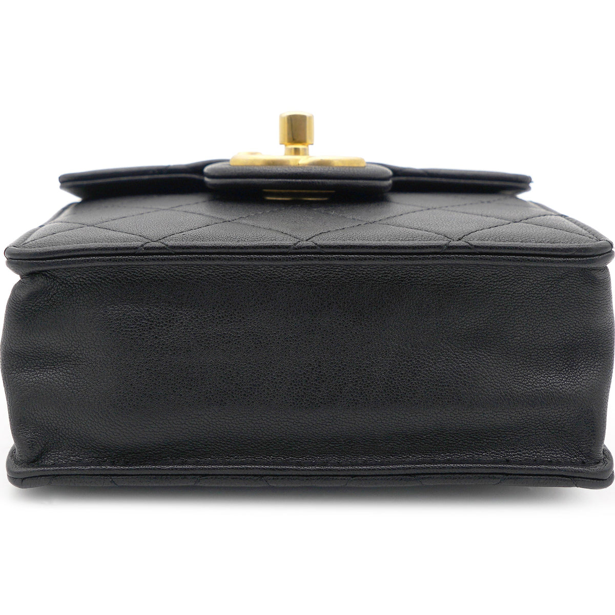 Chanel Vertical Pearls Clutch with Chic Pearl Chain In Black and Gold Hardware GHW