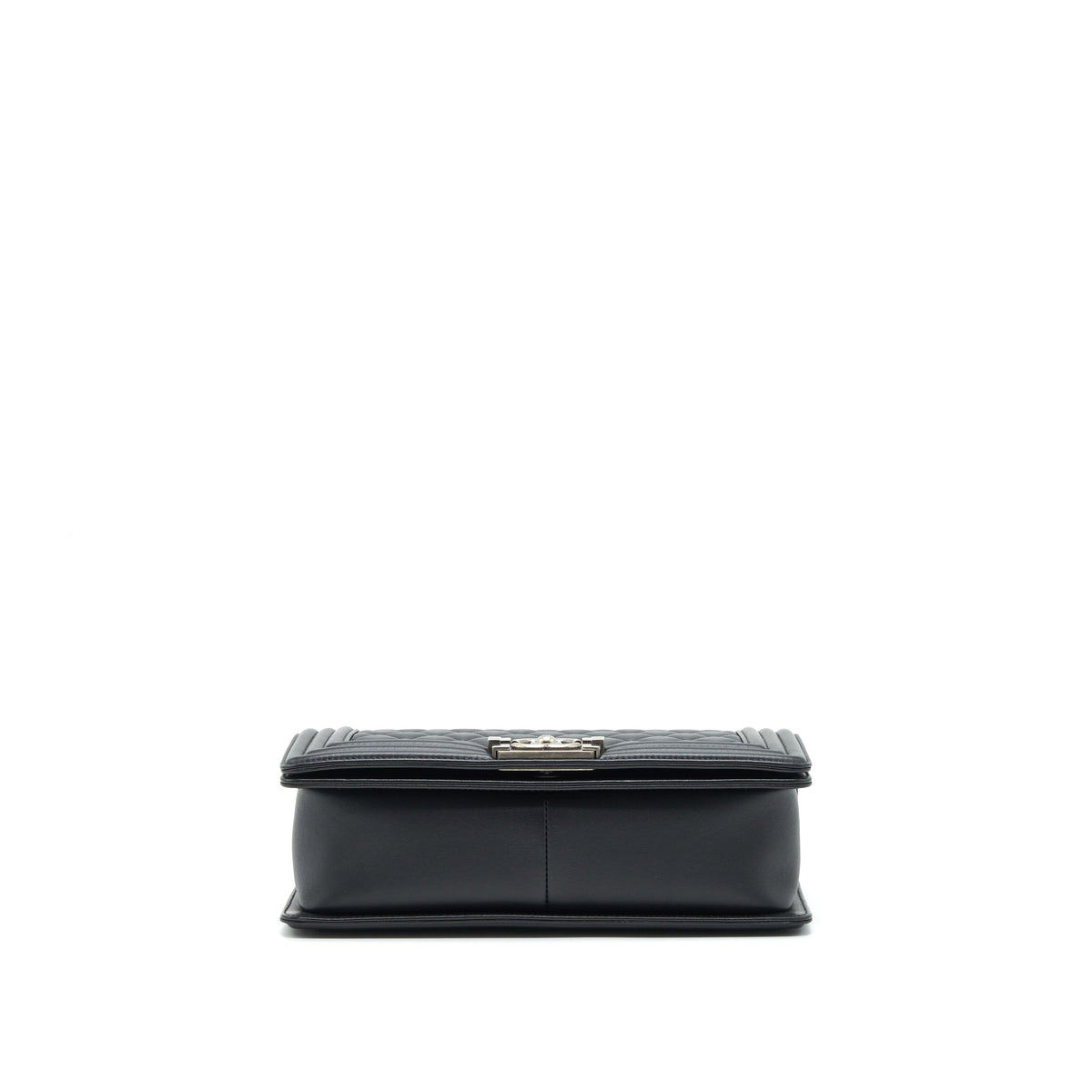 Chanel Medium Boy Calfskin Black Ruthenium Hardware