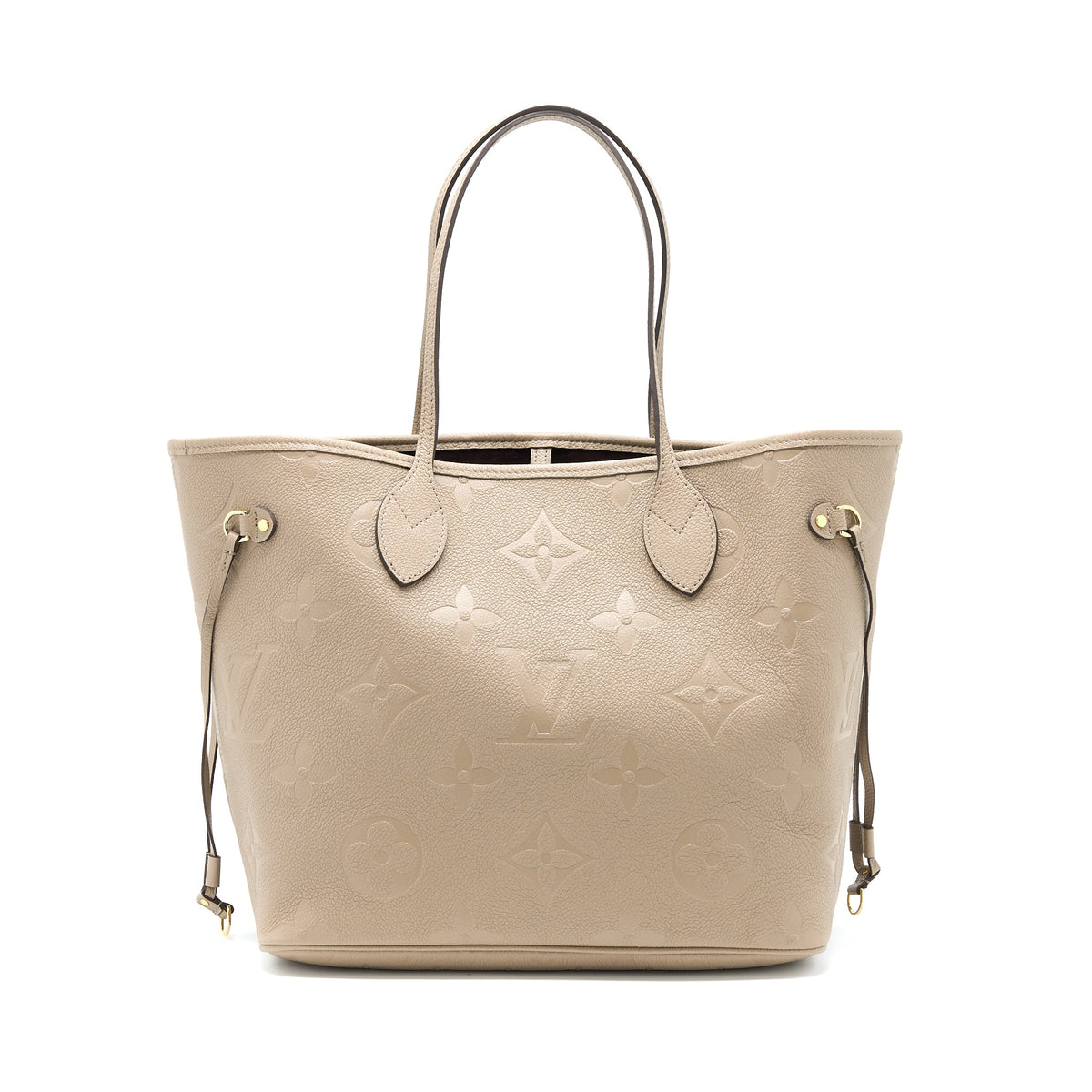Louis Vuitton Neverfull MM Monogram Empreinte Tourterelle GHW (New Version)