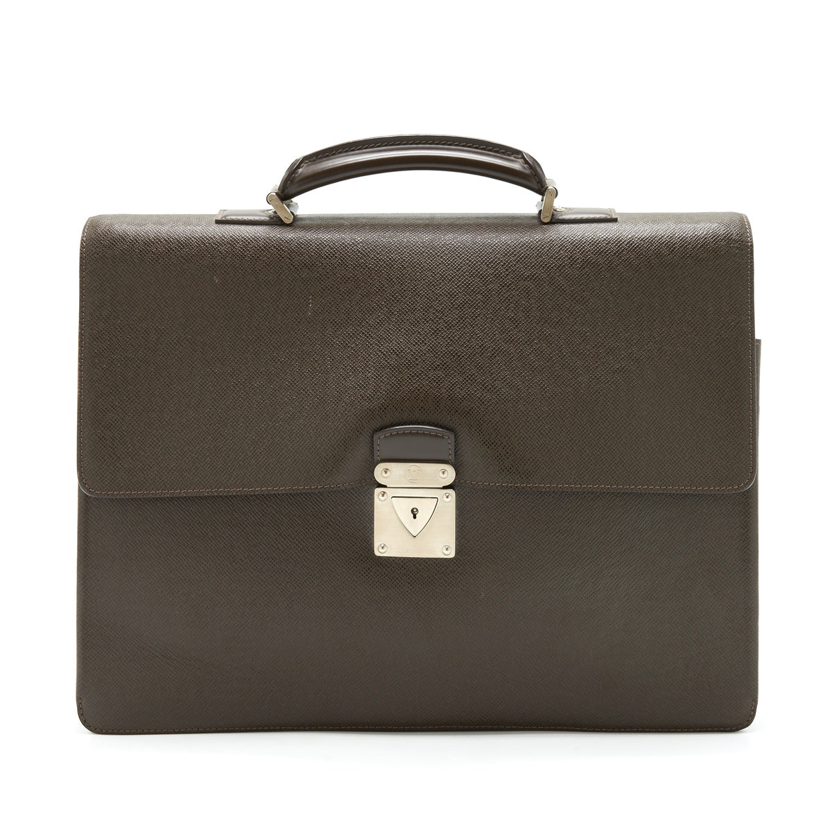Louis Vuitton Vintage Briefcase Brown SHW