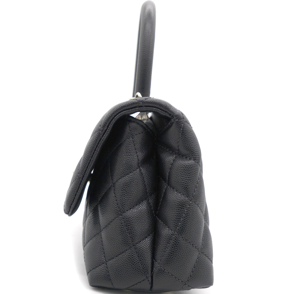 Chanel Quilted Mini Coco Handle Flap Black