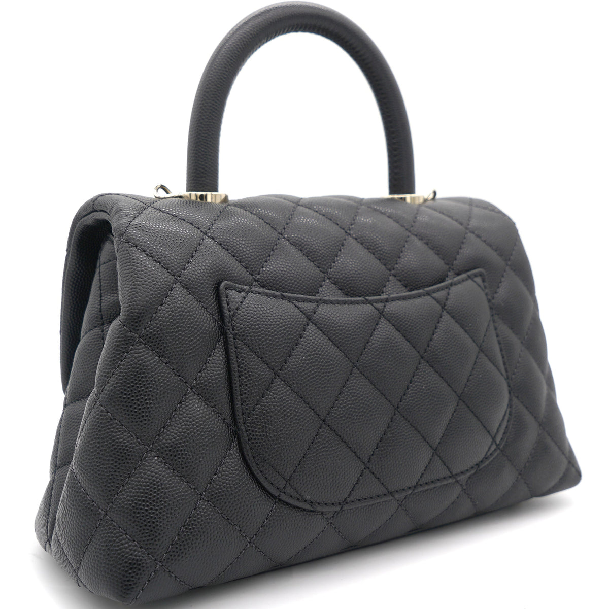 Chanel Quilted Mini Coco Handle Flap Black