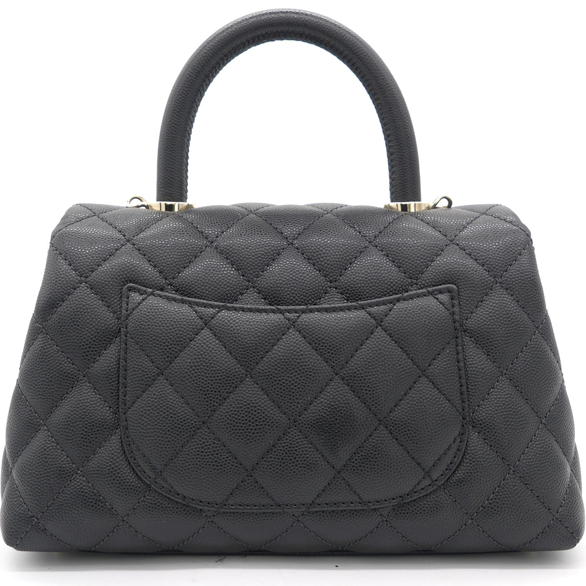Chanel Quilted Mini Coco Handle Flap Black