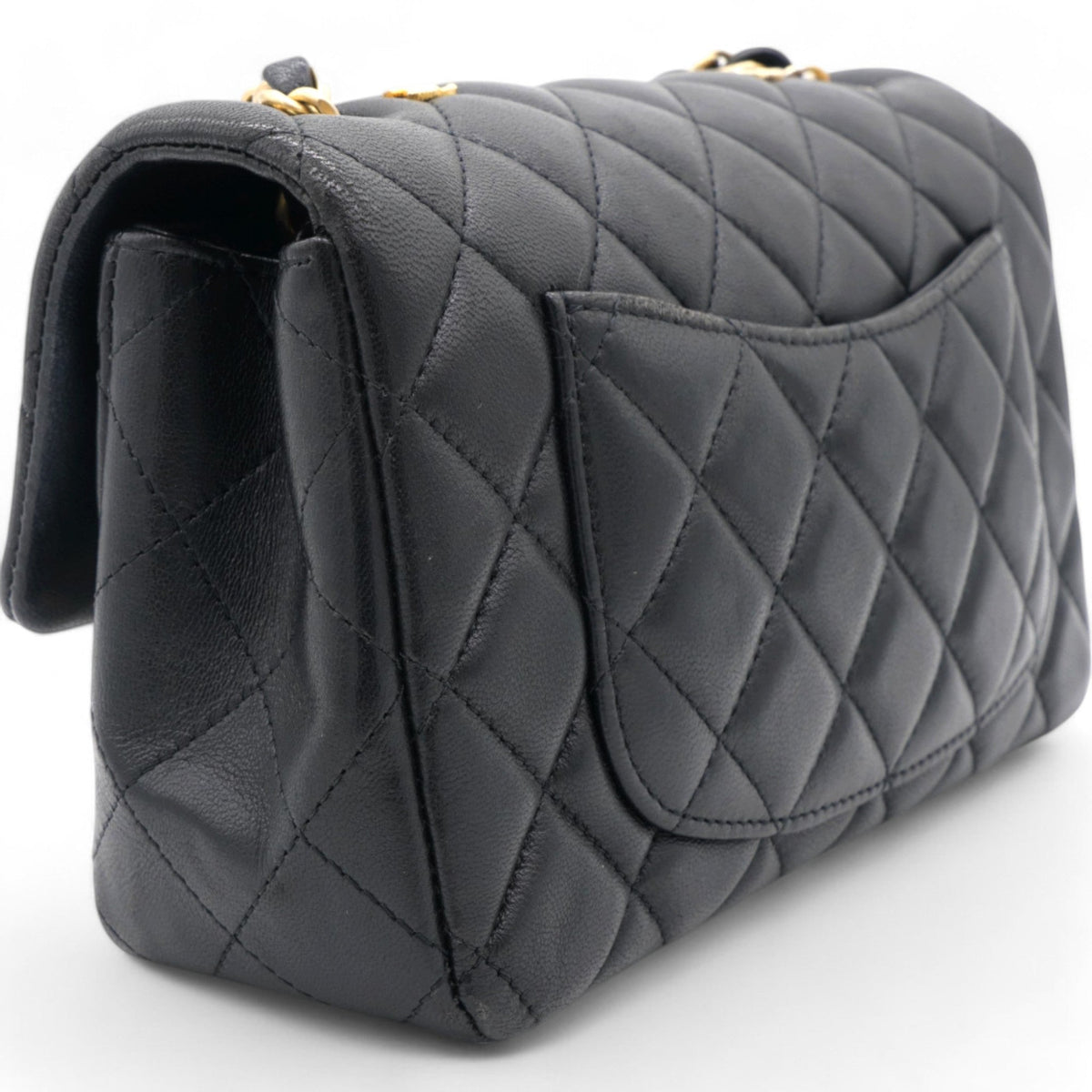 Chanel Quilted Egyptian Amulet Mini Rectangular Flap Black