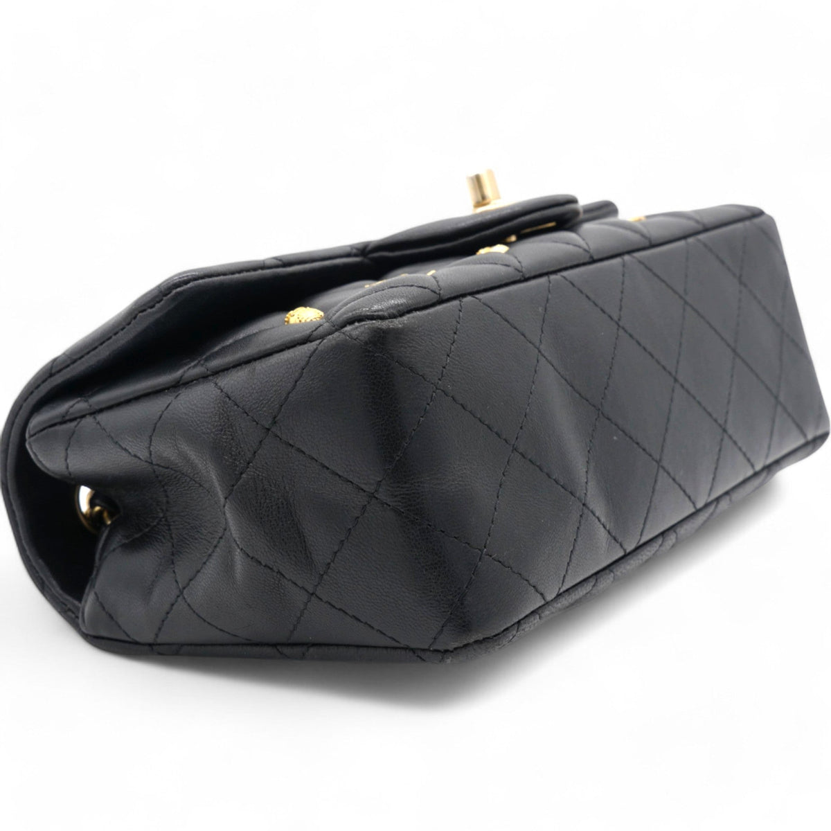 Chanel Quilted Egyptian Amulet Mini Rectangular Flap Black