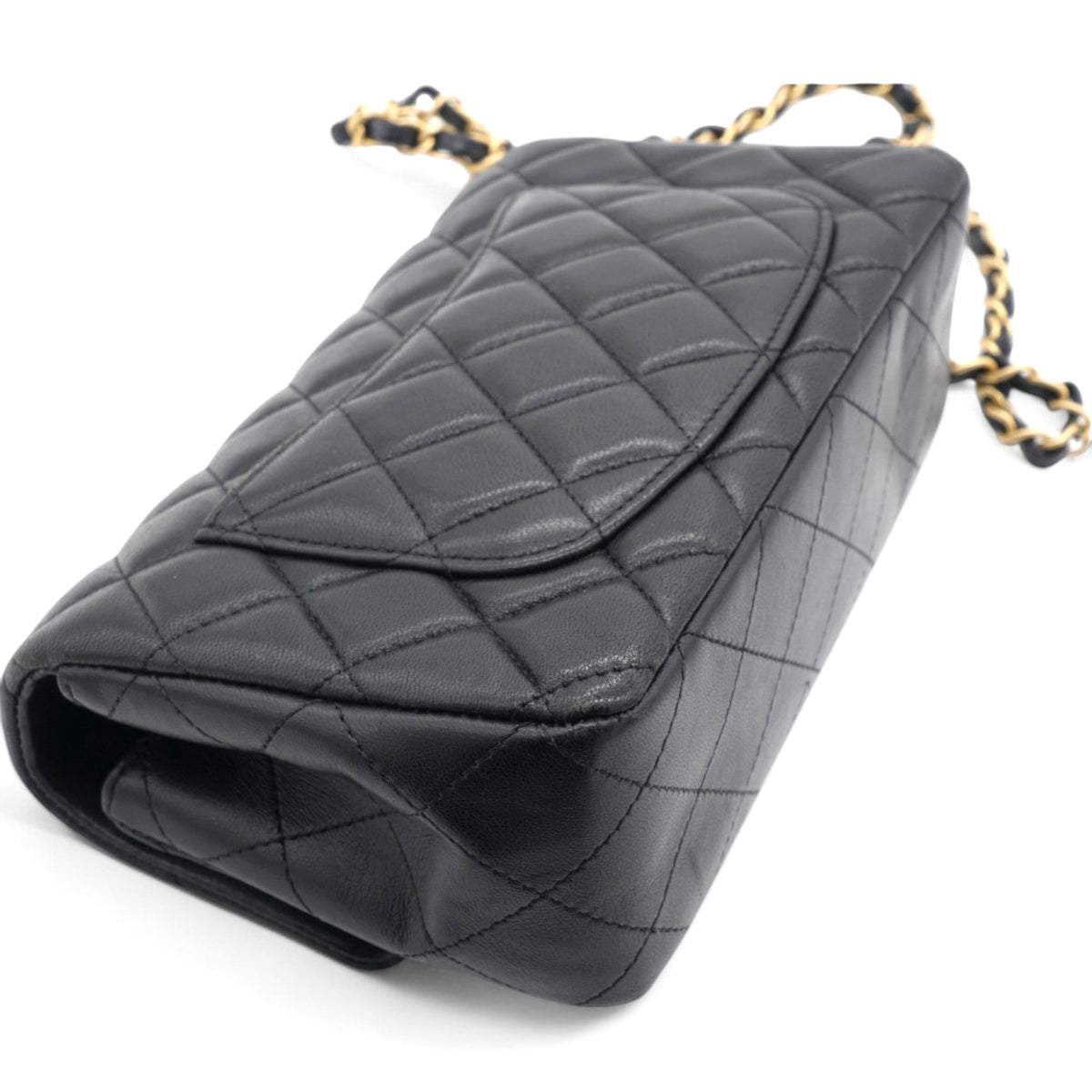 Chanel Quilted Egyptian Amulet Mini Rectangular Flap Black