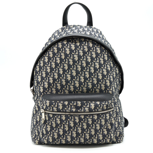Dior Rider Backpack Beige And Black Dior Oblique Jacquard